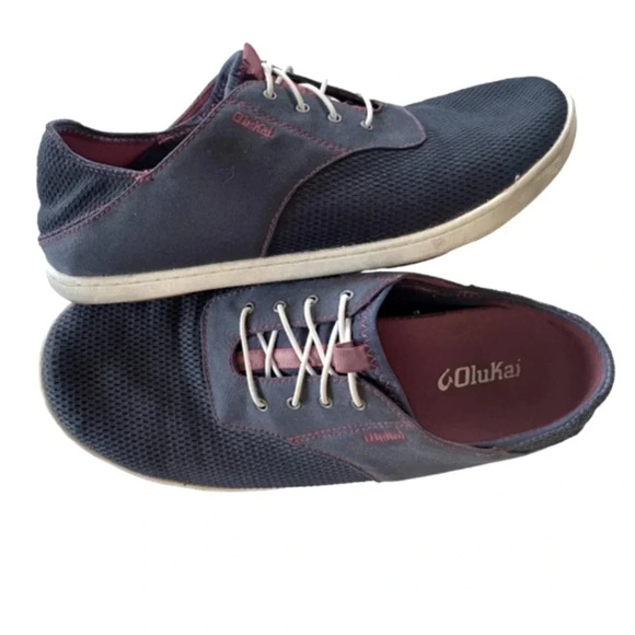 OluKai Other - Olukai Nohe Moku Mens shoes Blue  or slide Waterproof Nautical Mesh Sneakers 9